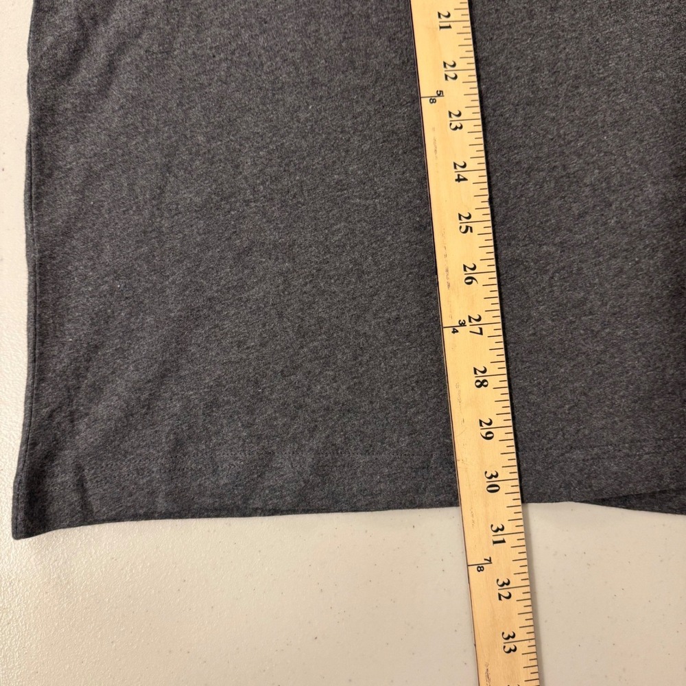 George Shirt Men 3XL Long Sleeve Heather Gray Cotton Basic Crewneck NEW - Picture 6 of 6